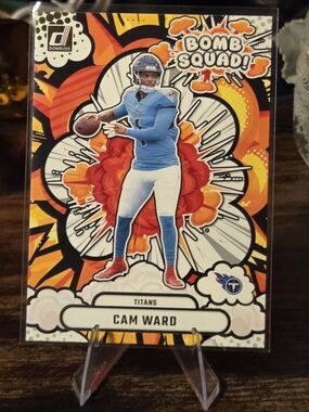 Russ Bomb Squad Cam Ward Tennessee Titans Football Card - Blue/Red